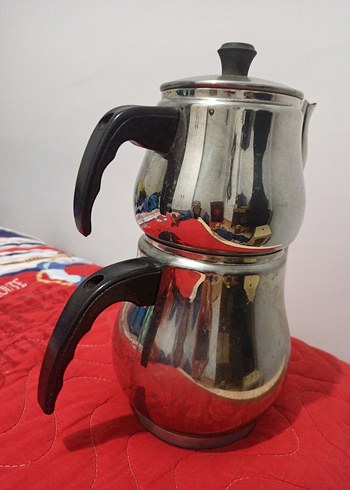 Klasik Çelik Çaydanlık Seti - Görsel 8