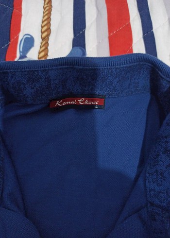 Erkek Lacivert Batik Desenli Polo Tişört - Görsel 2