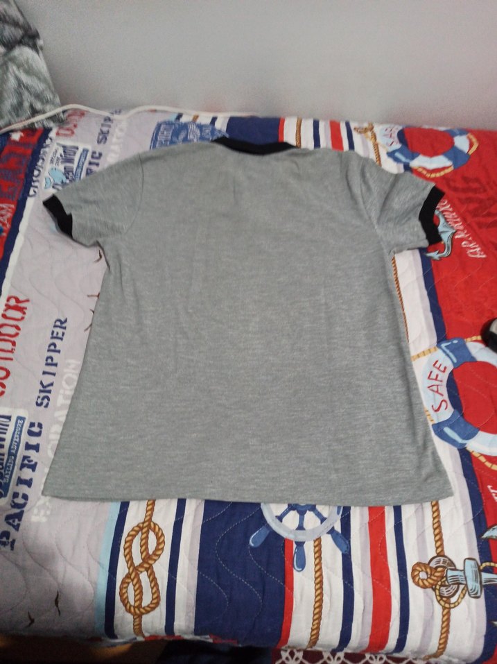 Gri Kısa Kollu Erkek Polo Tişört - Görsel 2