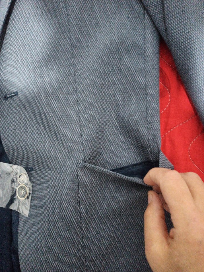 Gri Erkek Regular Fit Takım Elbise Ceket - Görsel 4