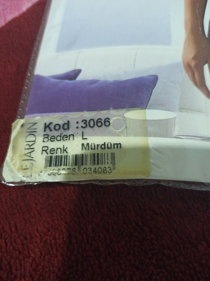 Bordo Desenli İnce Askılı Mini Kadın Pijama - Görsel 4