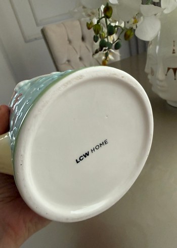 Pastel Tavşan Figürlü Seramik Demlik kavanoz - Görsel 4