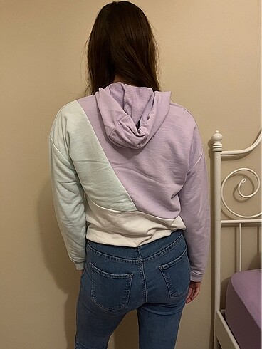 13-14 Yaş Beden Renkli Sweatshirt