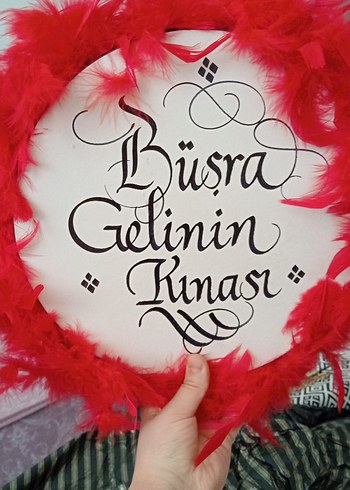 Büşra Gelinin Kınası yazılı tef