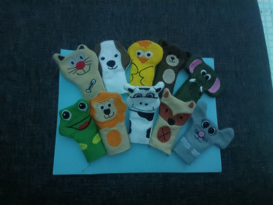 10 Adet parmak kukla - Görsel 2