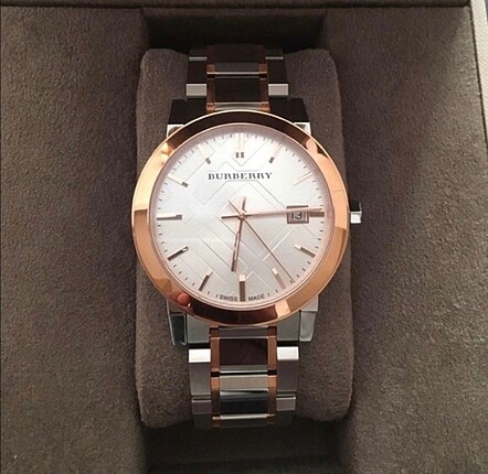 Burberry BU9105 34 mm bayan saat kutusunda yeni