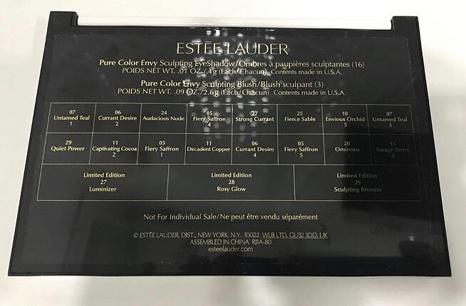  Beden Estee Lauder far/allık seti