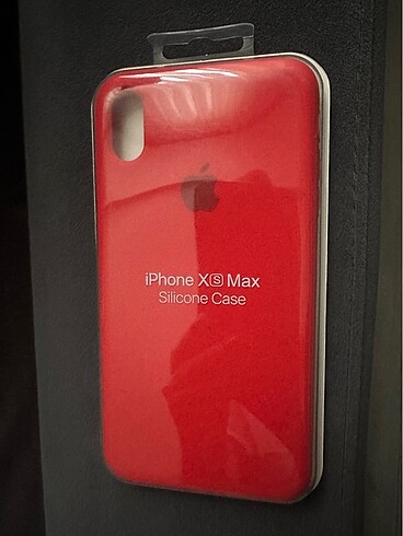 Iphone XS Max kırmızı silikon kılıf