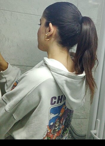 Baskılı Oversize Sweatshirt