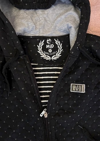 Kapüşonlu Erkek Çocuk Fermuarlı Yelek - Görsel 2