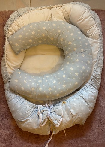 Mavi Yıldız Desenli Bebek Uyku Seti - Görsel 2