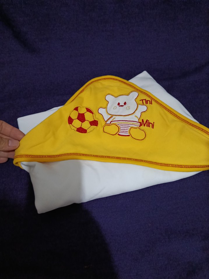 Renkli Baskılı Sarı Çocuk Battaniyesi - Görsel 2