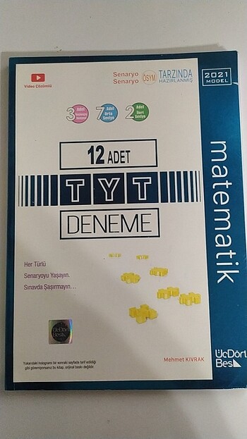 Üç Dört Beş tyt matematik deneme