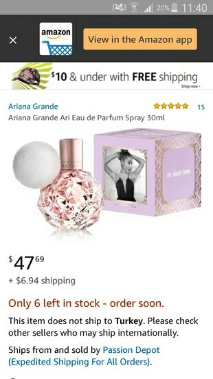 ariana grade parfum