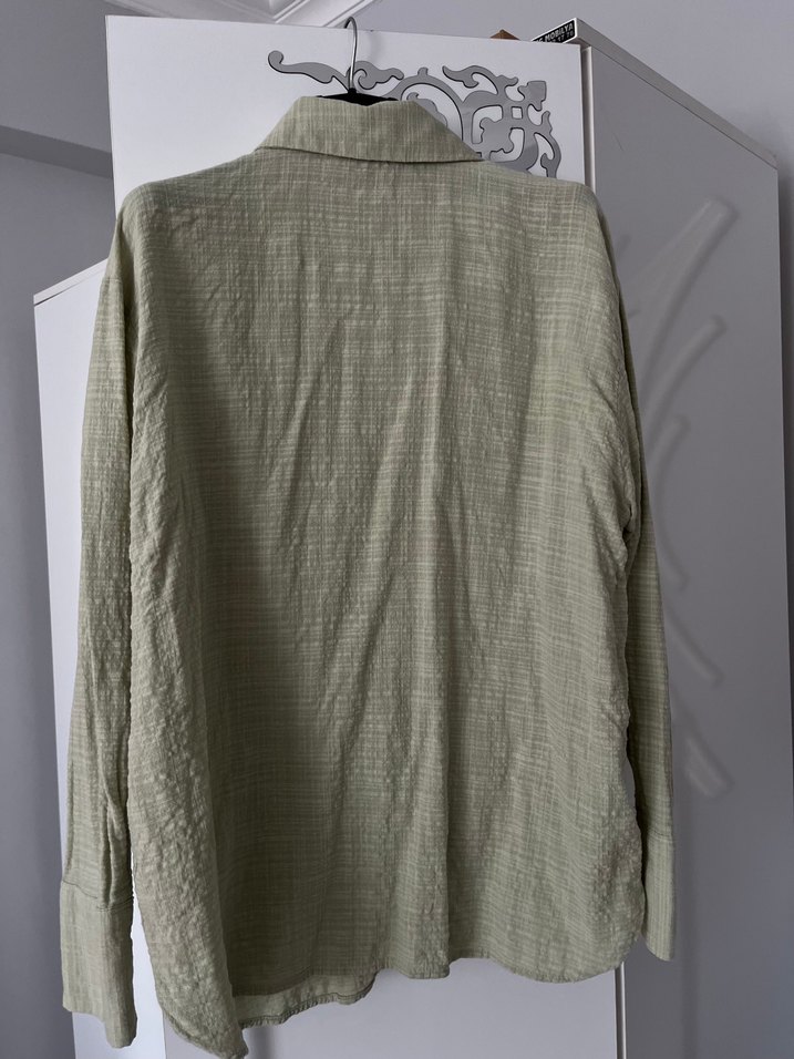 Yeşil Uzun Kollu Gömlek - Görsel 3