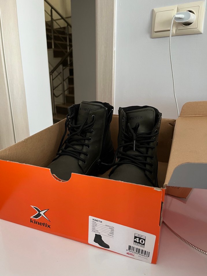 Desenli haki Erkek çocuk Street Style Bot - Görsel 2