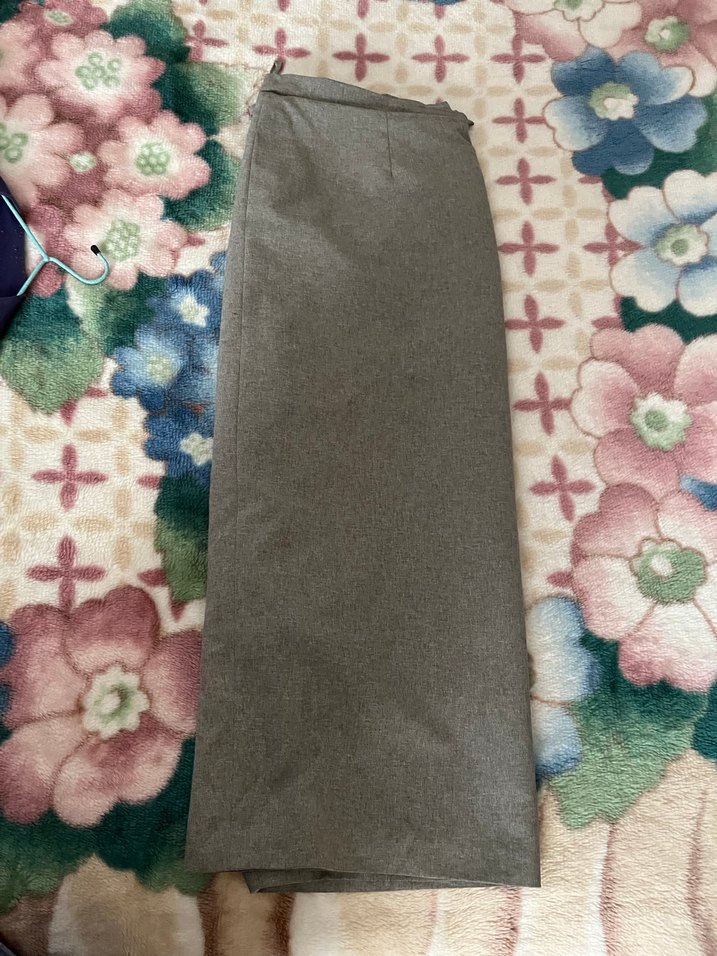 Vintage Bej Keten Düğmeli Kadın Blazer - Görsel 4