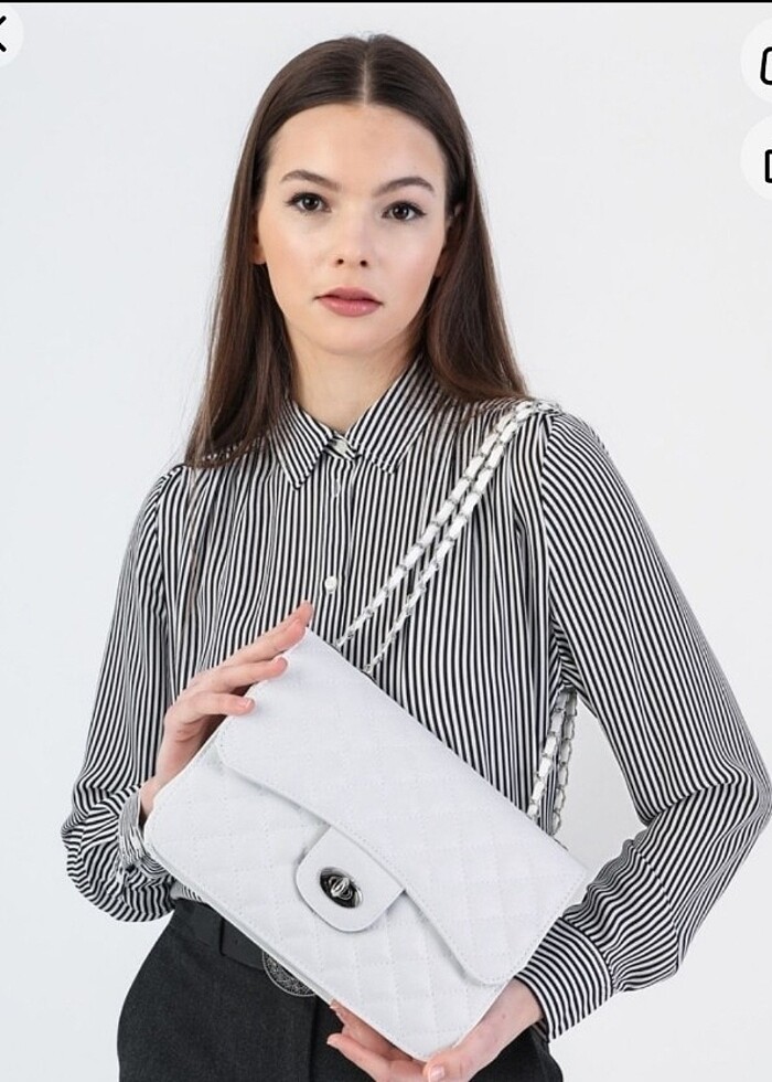 beyaz chanel model çanta - Görsel 4
