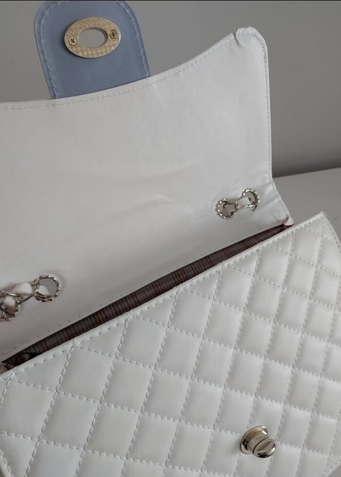 beyaz chanel model çanta - Görsel 3