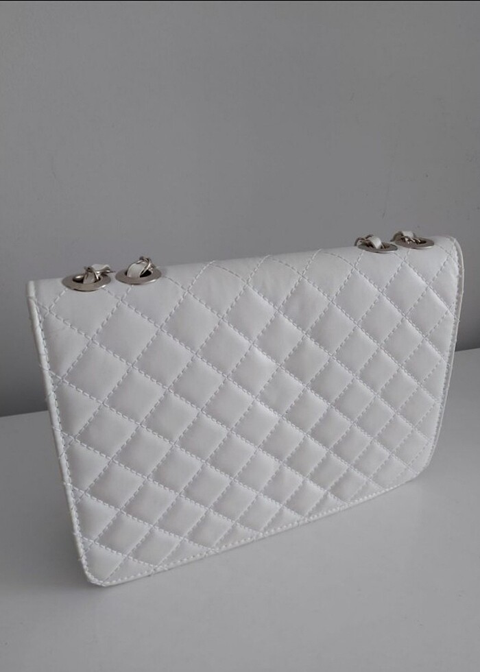 beyaz chanel model çanta - Görsel 2