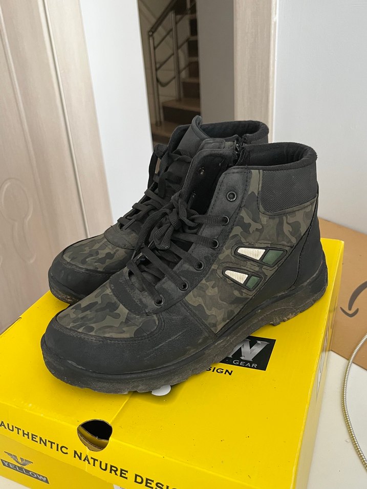 Siyah Kamuflaj Desenli Erkek  çocuk Bot - Görsel 2