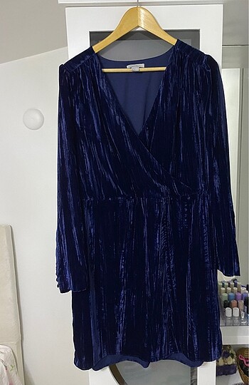 H&M kadife elbise