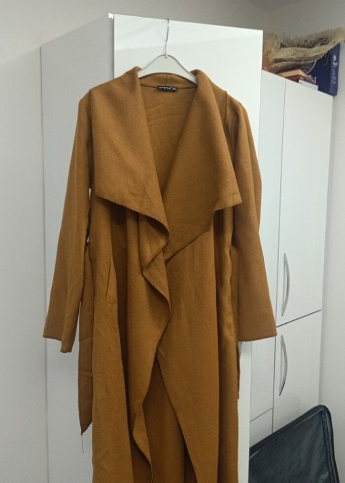 Kahverengi trençkot - Görsel 2