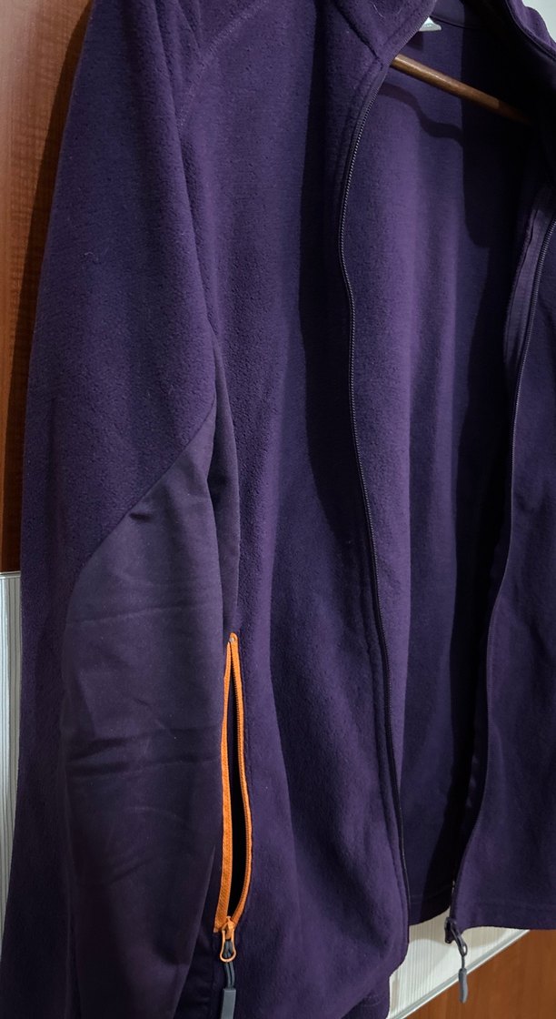 Mor Fermuarlı kadın Polar - Görsel 3