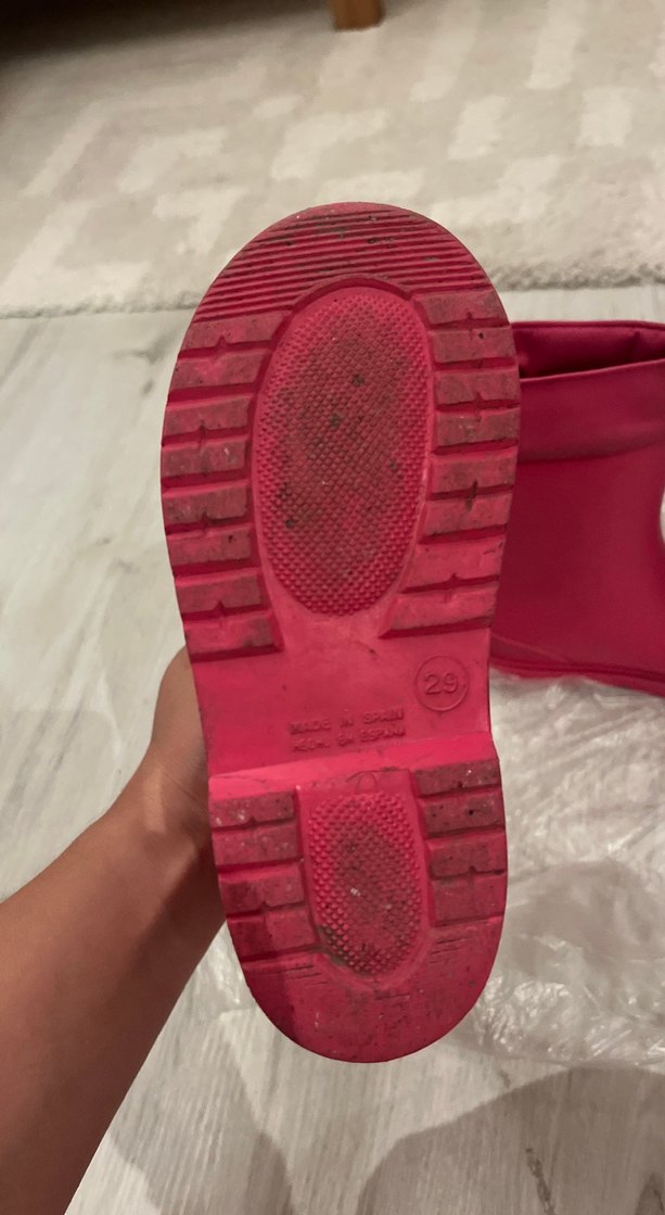 Pembe Kız Çocukları Kauçuk Botlar - Görsel 3