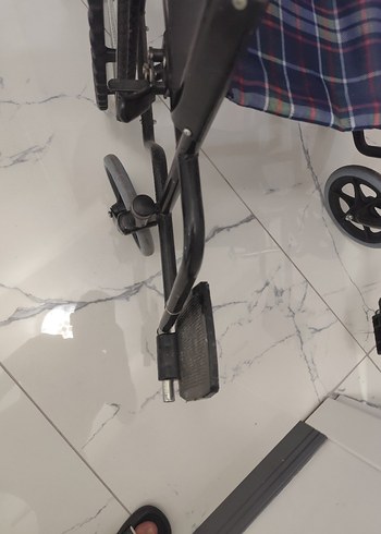 Diğer Beden mavi Renk Koyu Mavi Ekoseli hasta Arabası