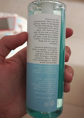 Mia Klinika Hassas Cilt Temizleme Jeli 200 ml - Görsel 4