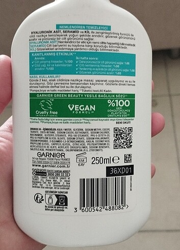 Garnier Garnier yüz temizleme Jeli