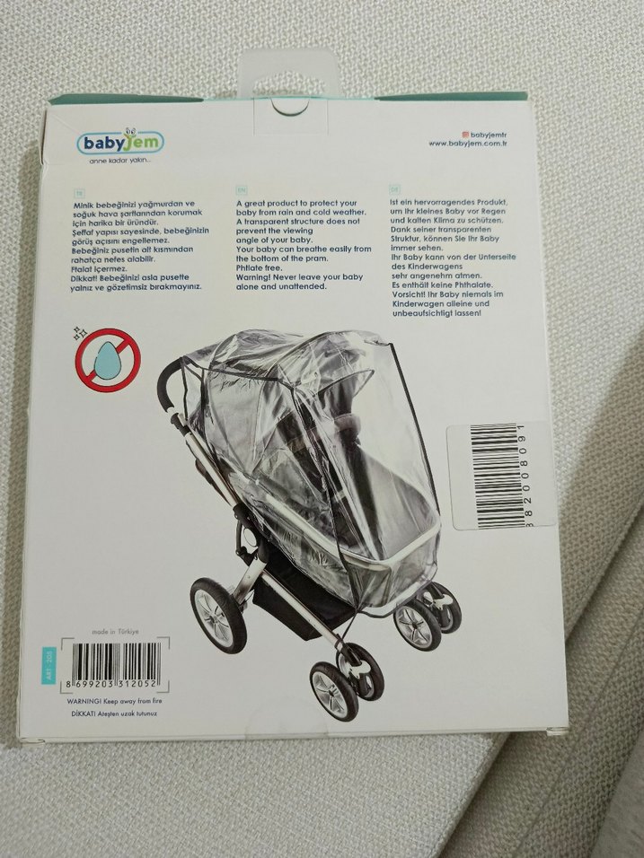 BabyJem Bebek Arabası Yağmurluğu - Görsel 2
