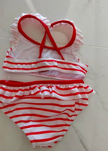 Minnie Mouse Çizgili Bikini - Görsel 2