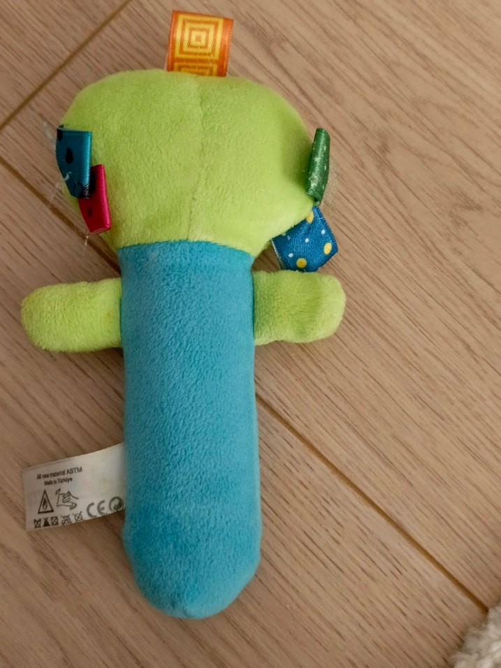 Sozzy Kurbağa Şekilli Diş Kaşıyıcı ve Çıngırak - Görsel 2