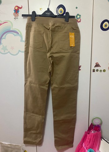 13-14 Yaş Beden camel Renk Çocuk pantolon,unisex,okul için uygundur