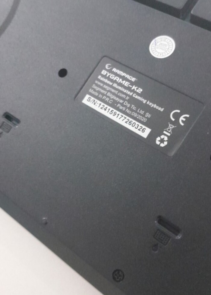 Rampage bygame k2 klavye rgb ışıklı - Görsel 3