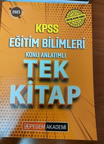 KPSS 2021 EĞİTİM BİLİMLERİ PEGEM KONU ANLATIMLI TEK KİTAP