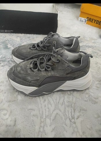 greyder Gri Kadın Spor Stiletto Sneaker - Görsel 2