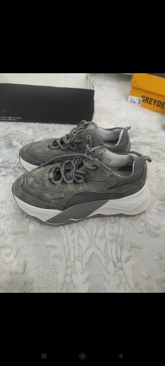 greyder Gri Kadın Spor Stiletto Sneaker - Görsel 2