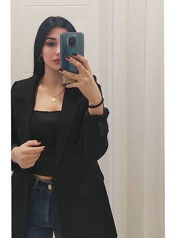 m Beden siyah Renk Blazer ceket