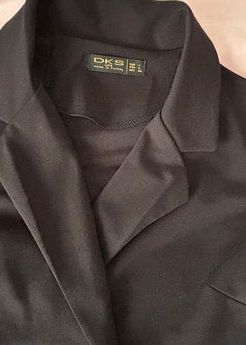 Uzun Siyah Drapeli Kadın Elbise - Görsel 2