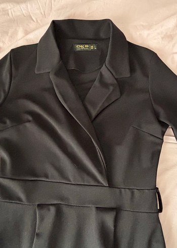 Uzun Siyah Drapeli Kadın Elbise - Görsel 3