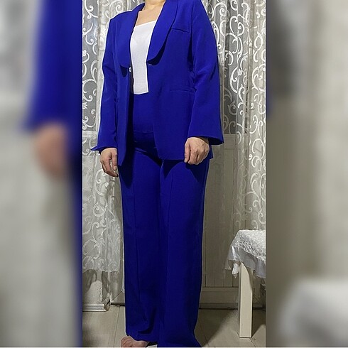 xl Beden lacivert Renk Blazer takım