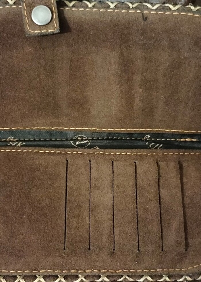 Hakiki süet deri cüzdan  - Görsel 3