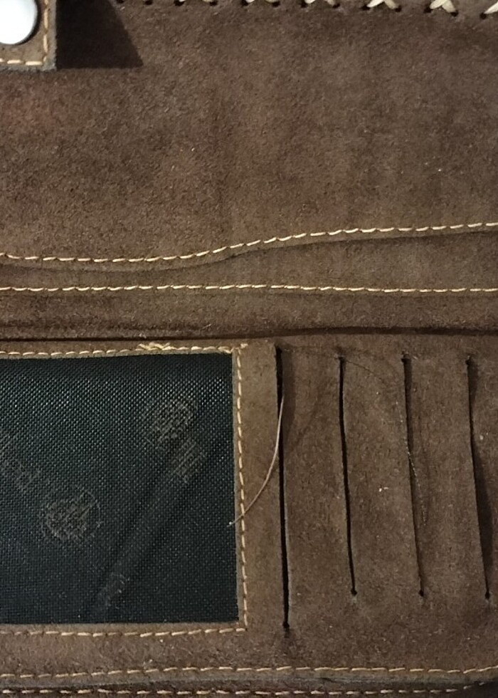 Hakiki süet deri cüzdan  - Görsel 4