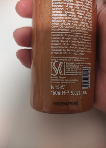 Beden Urban Care Monoi Sunset Glow Vücut Yağı