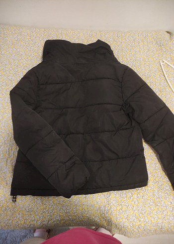 m Beden siyah Renk Stradivarius Siyah Fermuarlı Kadın Kışlık Mont