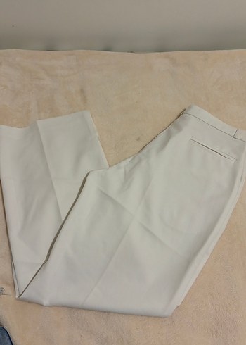 Kadın Beyaz Pamuk Pantolon - Görsel 5