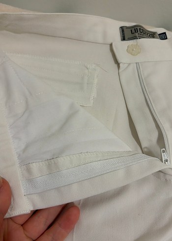 Kadın Beyaz Pamuk Pantolon - Görsel 4